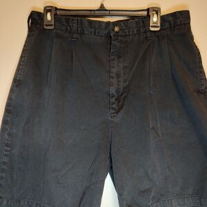 Chaps Ralph Lauren Men's Chino Black Shorts Size 36 Machine Washable